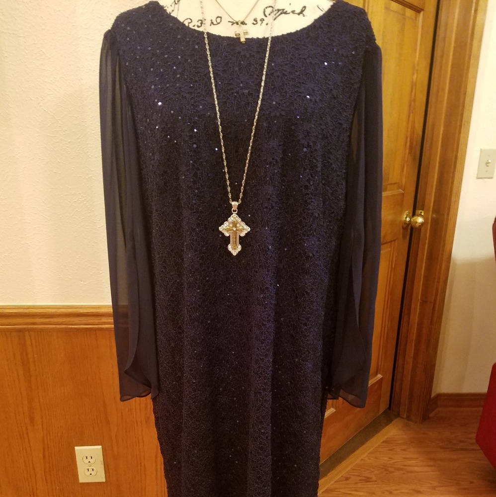 NWOT Navy Dress Sz 16W